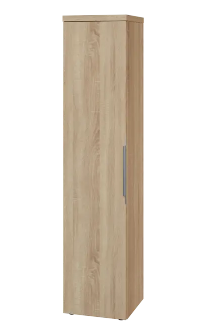 SIN 5 - 4D kancelářská skříň, 1-dveřová, levá, 1820x400x400, dub bardolino